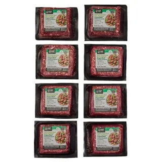 Silver Fern Farms Halal 100% Grass-Fed New Zealand, Net Carbon Zero 93% Lean Ground Beef - 8 Total Packs, 8 Lbs. Total