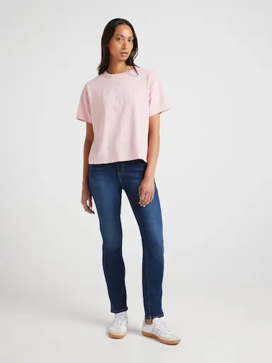 Levi's Vintage Tee In Fancy Script Coral Blush