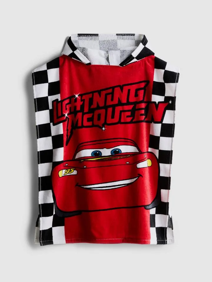 Poncho à capuche en tissu-éponge Disney Pixar Cars