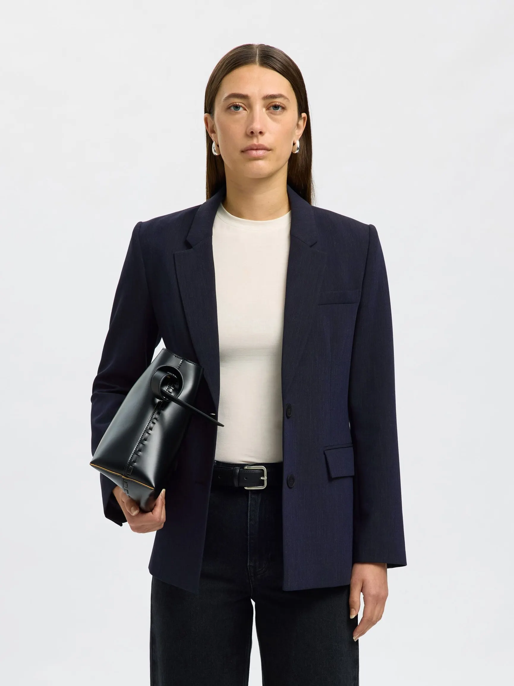 VISKOSEBLANDING KLASSISK BLAZER