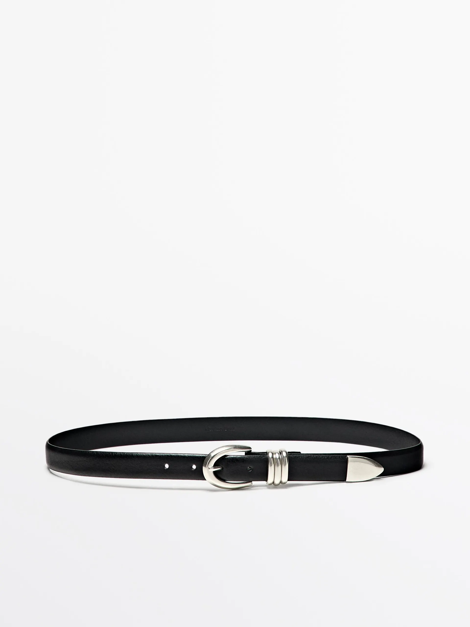 Riem van nappaleer met metallic detail