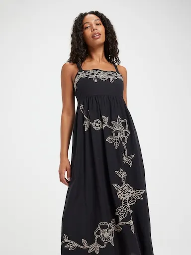 Just Jeans Rosalie Embroidery Midi Dress