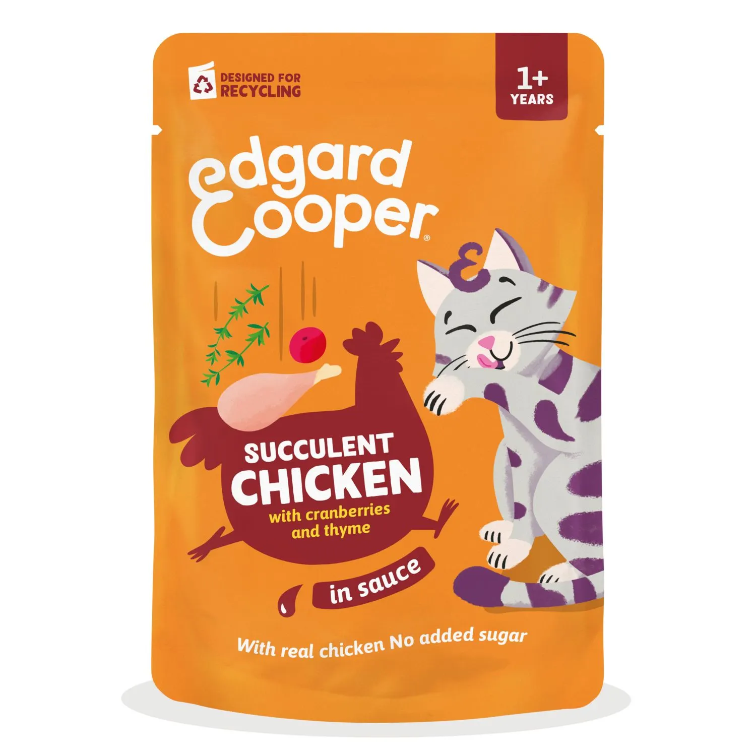 Edgard&Cooper Sauce pouche adult - Natvoer - Kieken 85 g