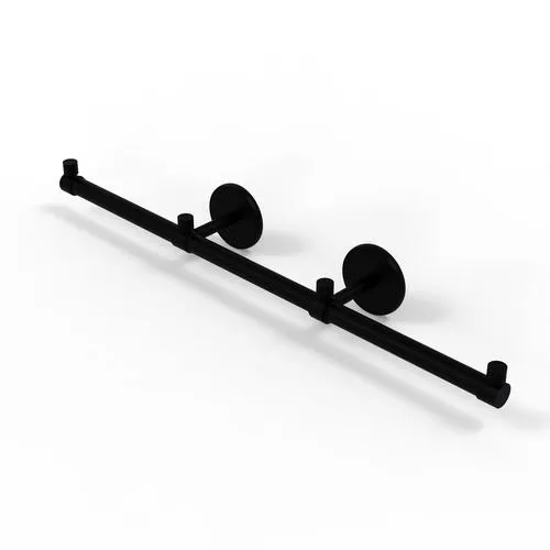 Allied Brass Prestige Matte Black Wall-Mount 3-Arm Towel Bar