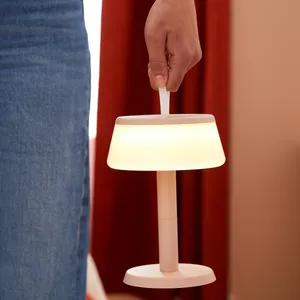 Lampada da tavolo LED design too touch rosa, luce calda 330 LUMEN, INSPIRE