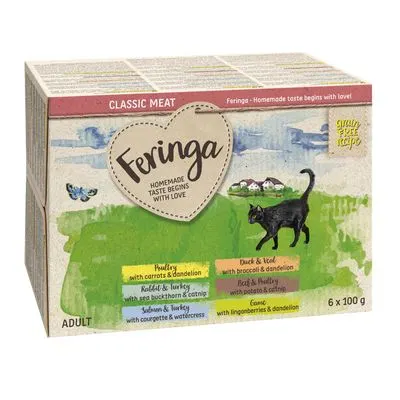 Lot Feringa Classic Meat Menu 24 x 100 g pour chat
