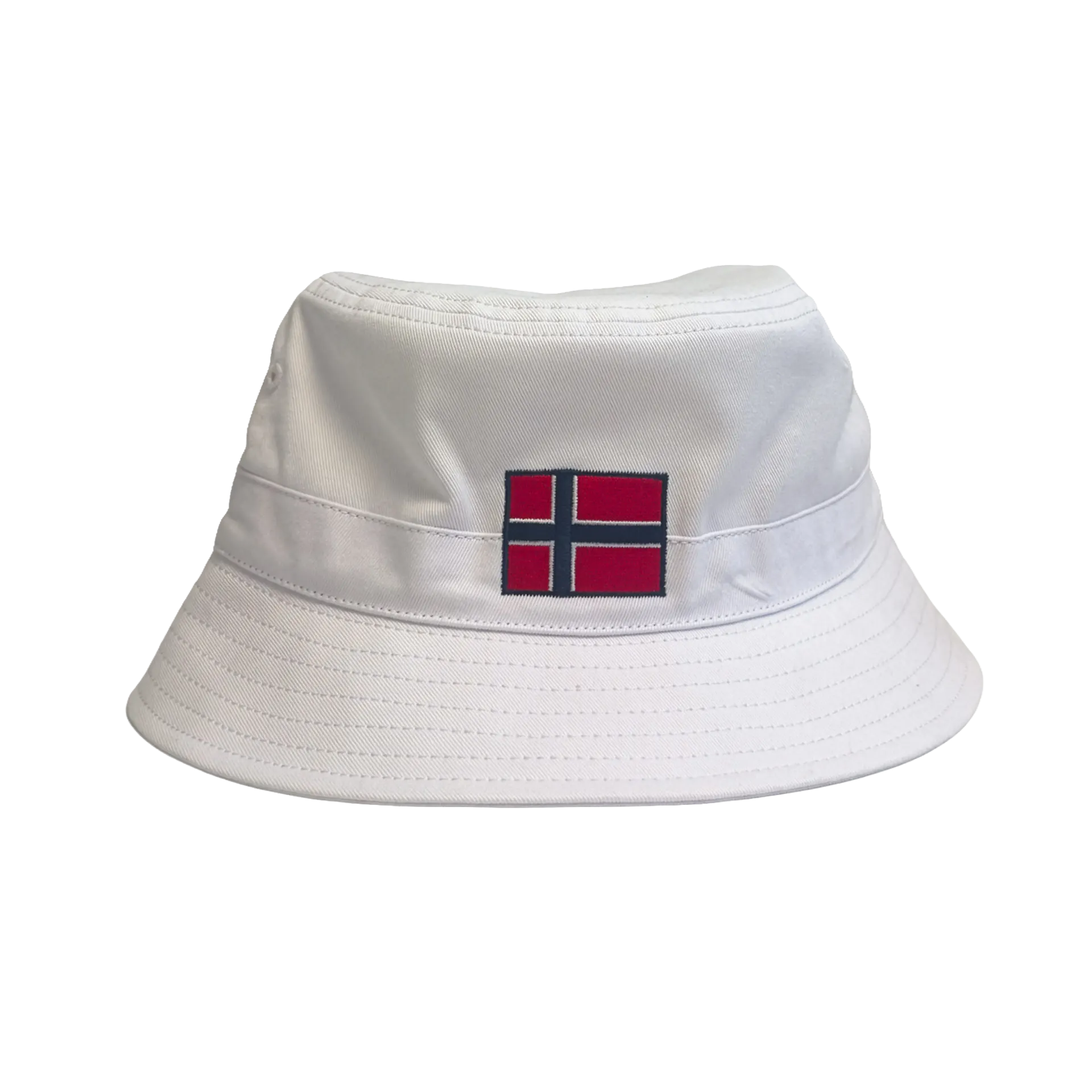 Bøttehatt NORGE hvit