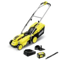 Kärcher Akku Rasenmäher LMO Set inkl. 5,0 Ah Akku, Mulchkit & Schnellladegerät