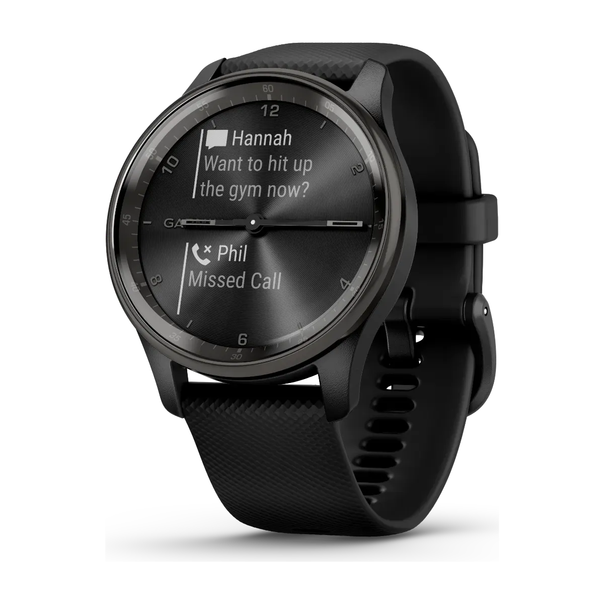 Garmin Vivomove Trend Hybrid smartklokke, svart