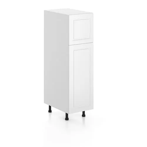 Eurostyle Ready to Assemble 15-inch x 50-inch x 24-inch Florence Pantry Cabinet in White Matt