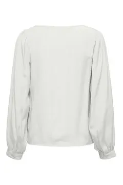 Blusa manga larga fluida