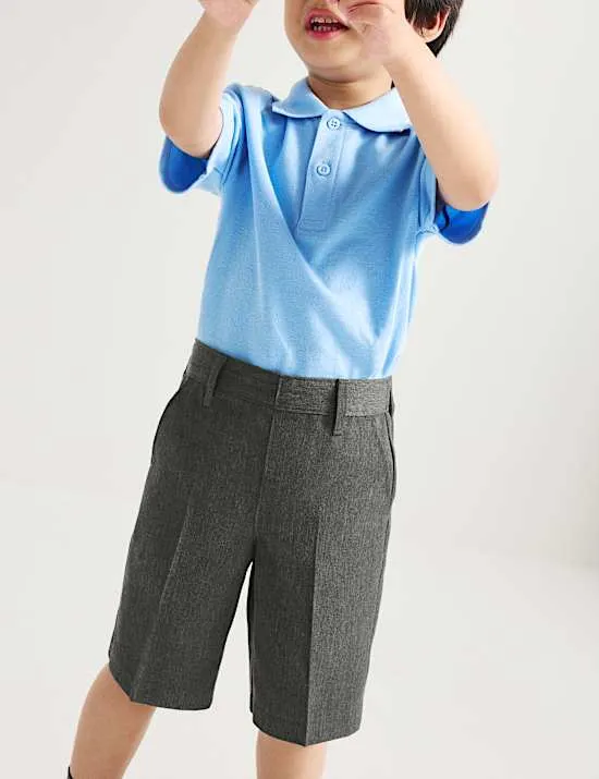 2er-Pack Schulshorts mit geradem Bein für Jungen (2–15 Jahre)
