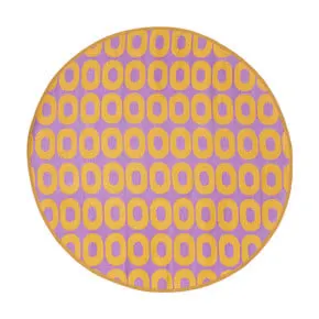 Buitenkleed rondo - paars/oranje - ø150 cm