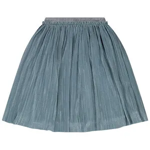 Jupe courte plissée à paillettes pour fille