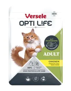 Opti Life Adult chunks in bouillon - Natvoer - Kip 85 g