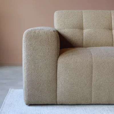 Hoekbank Nova Taupe Chaise Longue Rechts