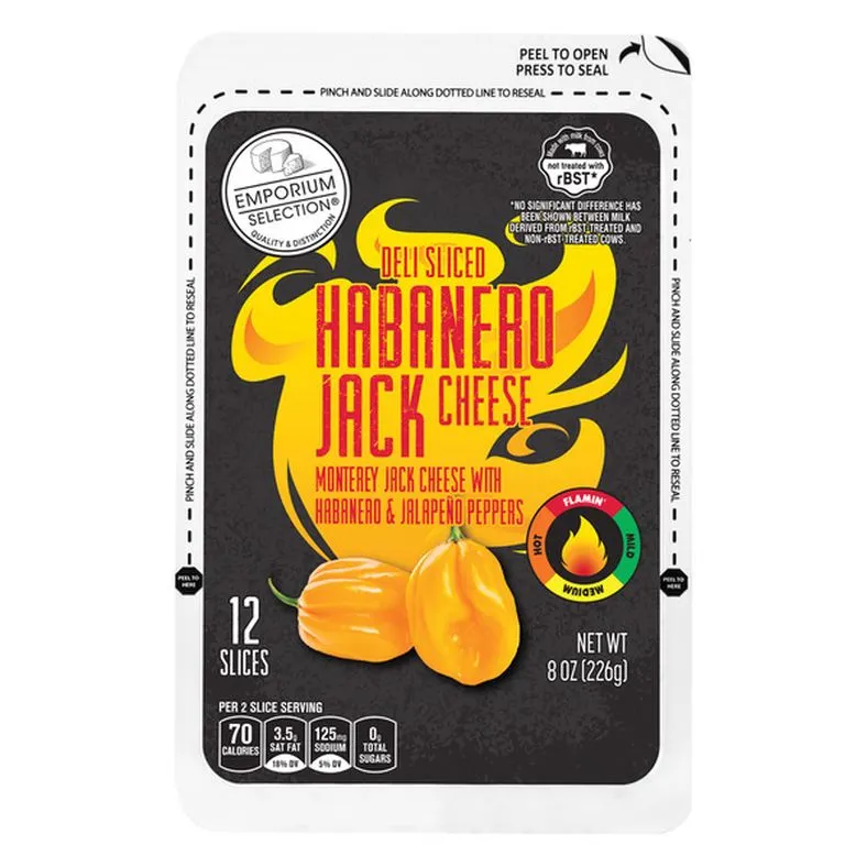 Emporium Selection Habanero Jack Deli Slices