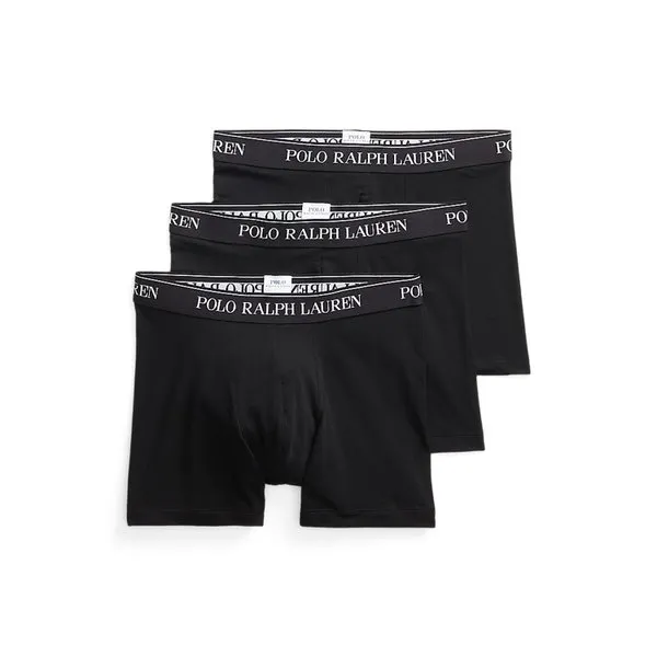 3 Pack Boxer Breifs Cotton Stretch Black