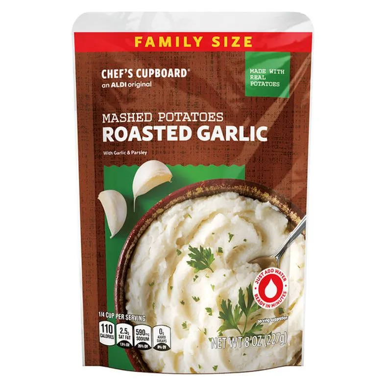 Chefs Cupboard Family Size Roasted Garlic Mashed Potatoes