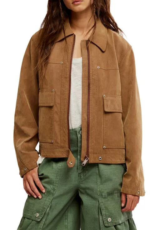 Free People Blair Faux Suede Jacket
