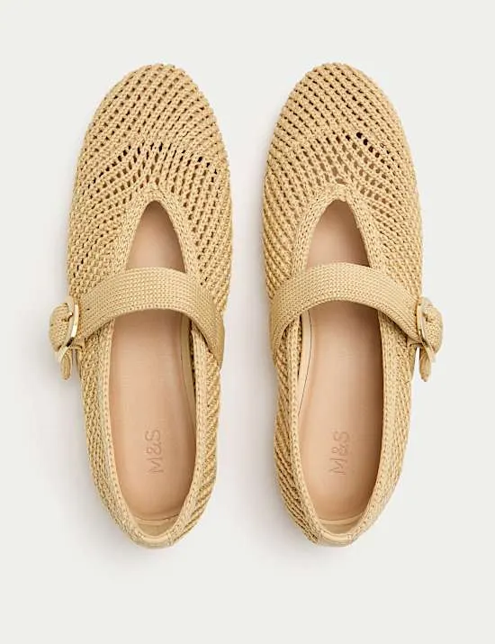 Buckle Flat Mary Jane Ballet Pumps