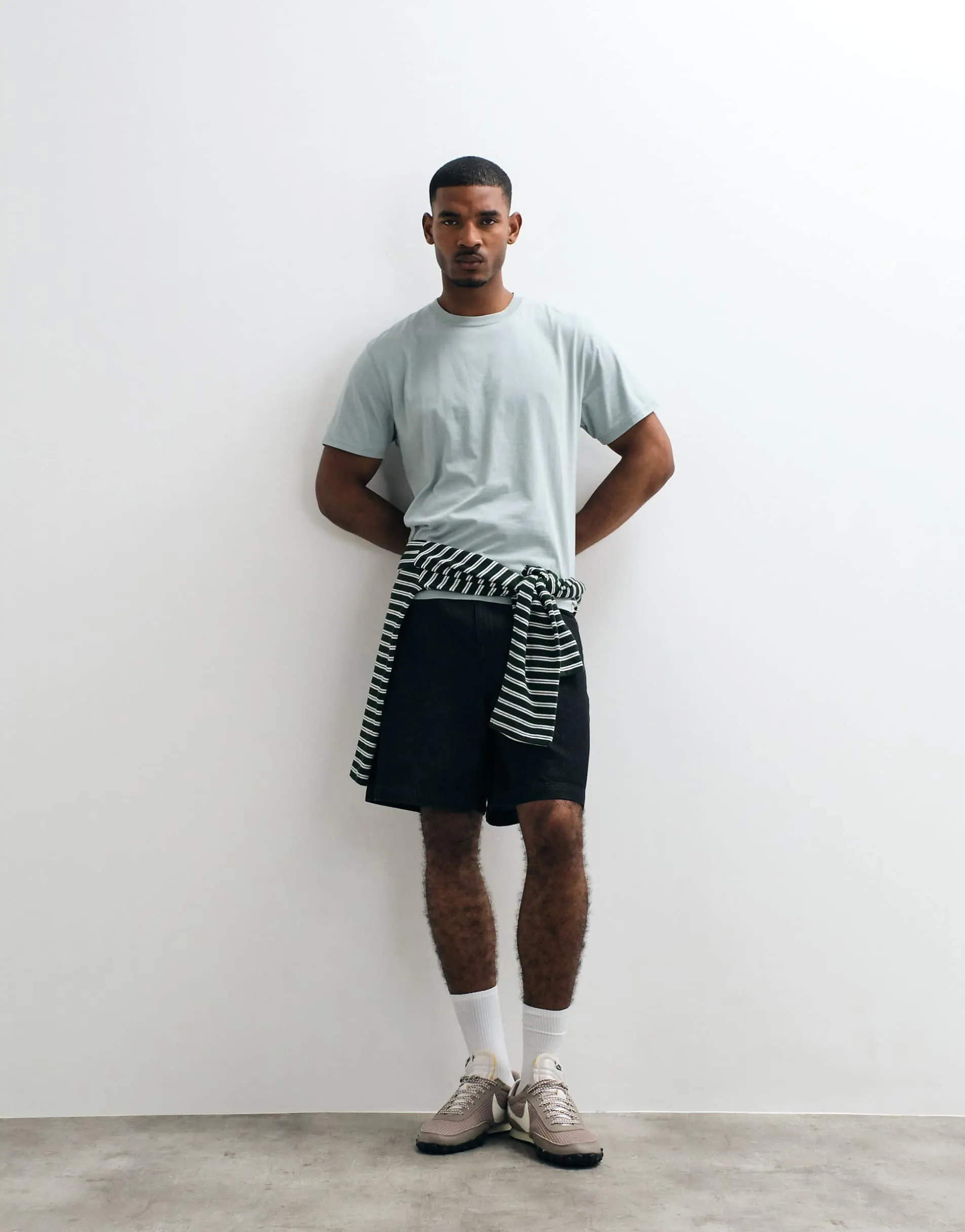 Hollister crew neck short sleeve t-shirt in washed mint