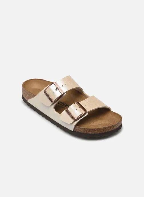 Muilen en klompen Arizona Birko Flor - Narrow dames beige
