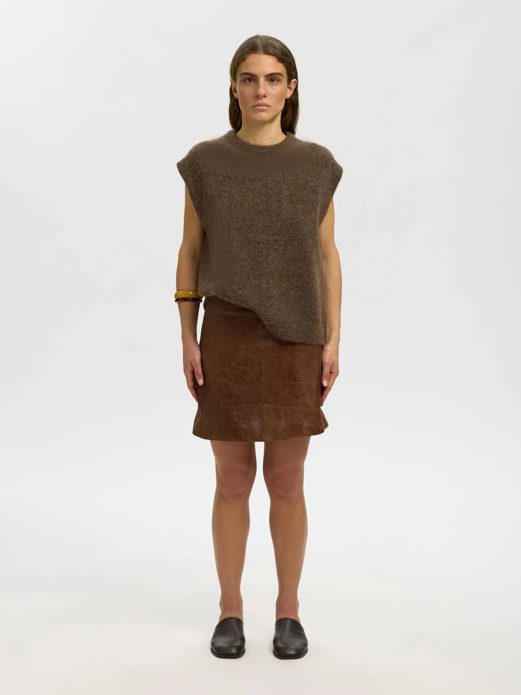 ULLBLANDING STRIKKET VEST