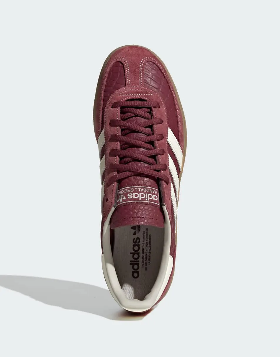 adidas Originals Handball spezial shoes in shadow red / cream white / gum