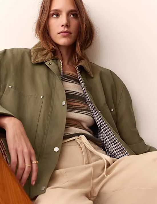 Kurze gewachste Jacke