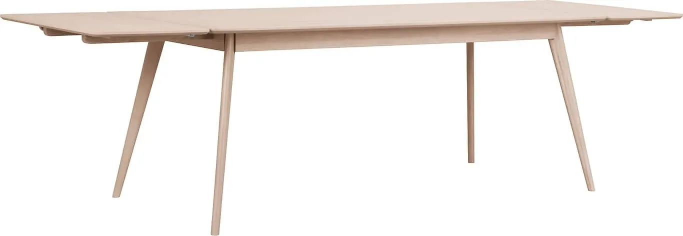 Yumi spisebord 190x90 cm, hvitlasert eik