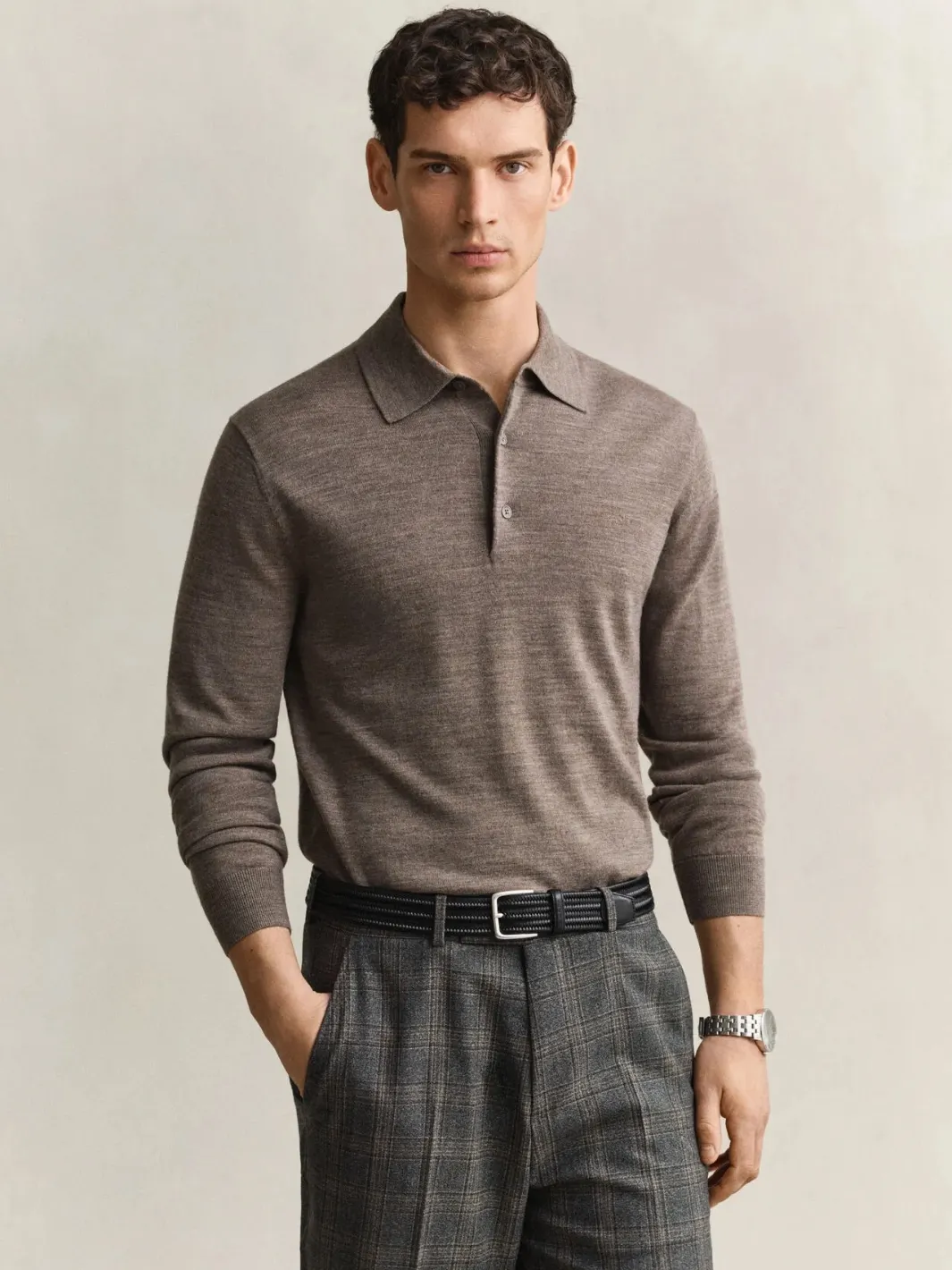 Wool Polo Sweater