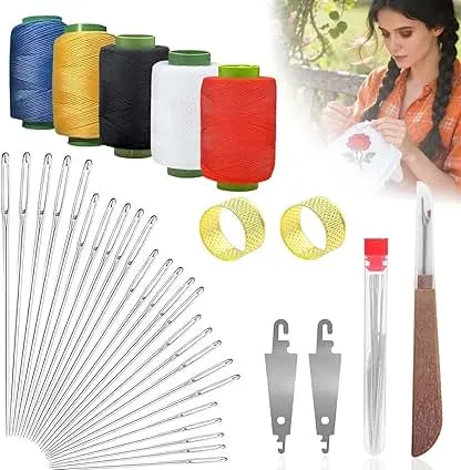 36Pcs Sewing Kit, Steel Sewing Needle Kit Christmas White Elephant Gifts for Adults Grandma Teen Girls Beginner Traveler Portable Sewing Supplies Accessories with Thread, Needles, Hand Sewing 36Pcs Sewing Kit, Steel Sewing Needle Kit Christmas White E…
