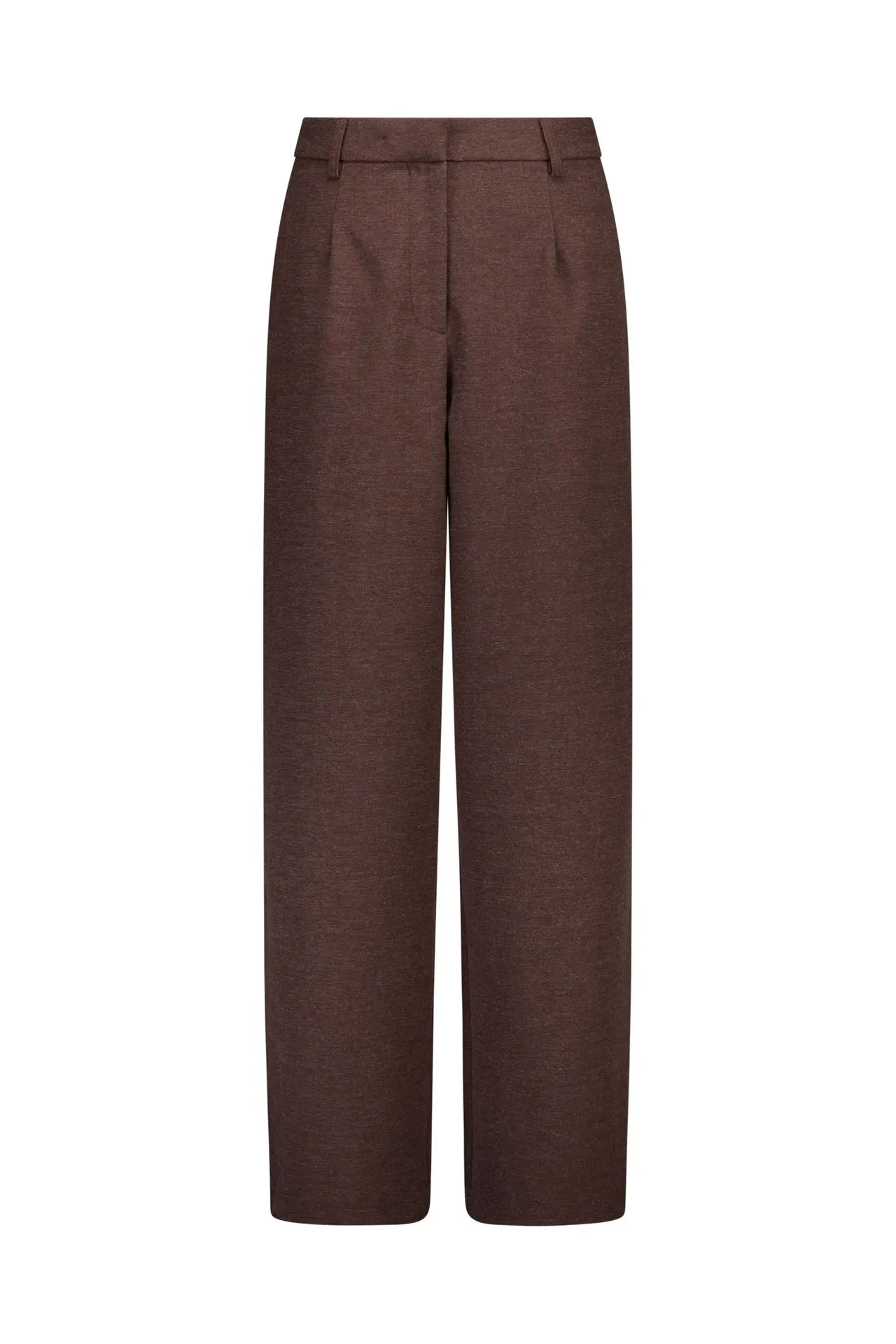 Wide fit broek | Bruin