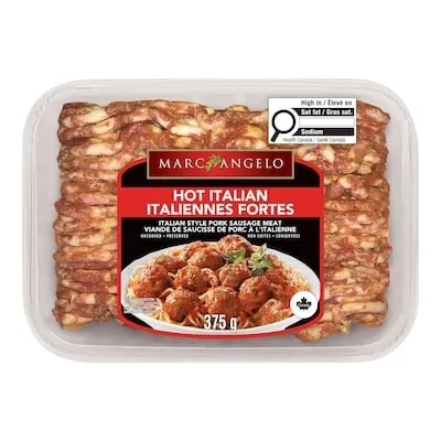 Hot Italian Ground Pork Sausage Meat