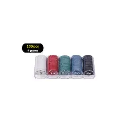 100pcs 4g Plastic Tokens Bingo Chips Markers Cards Board Game Tokens