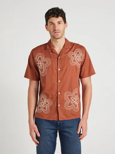 Just Jeans Embroidered Floral Shirt
