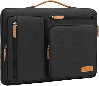 MOSISO 360 Protective Laptop Case 16 inch, 15-15.6 inch Laptop Sleeve Compatible with MacBook Pro 16, HP, Acer, Dell, Lenovo, ASUS, Side Open Carrying Case with 4 Zipper Pockets&Handle, Black MOSISO 360 Protective Laptop Case 16 inch, 15-15.6 inch La…