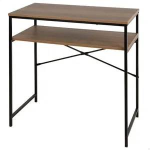 Max Home Escritorio compacto madera y acero 77x40x75 cm