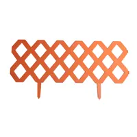 10 teiliges Gartenzaun-Set aus PP, ca. 58,5 x 30 cm
