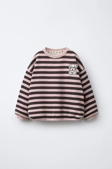 STRIPED NAON JEONG © SWEATSHIRT