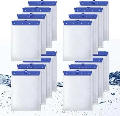 16 Count Large Filter Cartridges Compatible with Whisper Bio Bag Filters | Large Aquarium Filter Cartridge for Whisper 20i 40i, IQ20/30/45/60, PF20/30/40/60 and Repto Filter 16 Count Large Filter Cartridges Compatible with W…
