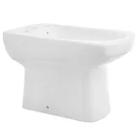 Bidet de apoyo rectangular Dama Senso Platinum 3 agujeros blanco