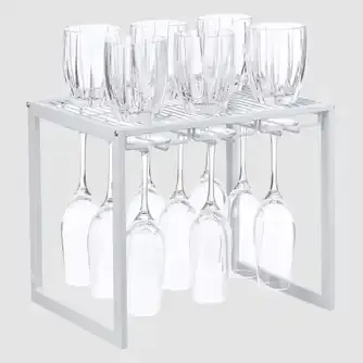 LTW Freestanding Stemware Holder White