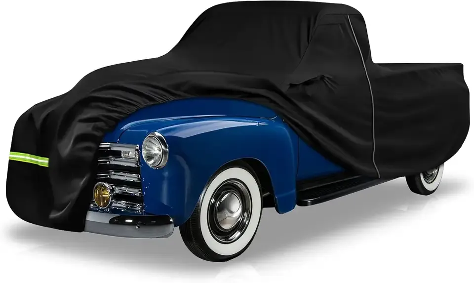 Car Cover Replace for 1946-1957 Chevy 3100 2 Door Standard Cab Short Bed | 300D All Weather Waterproof Car Covers with Inner Cotton Liner for Dust Snow Rain Hail Protection