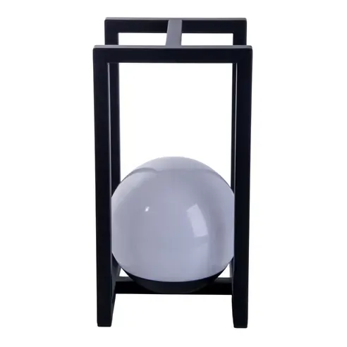 LED Dekoleuchte KALI - schwarz-weiß - Micro-USB-Anschluss