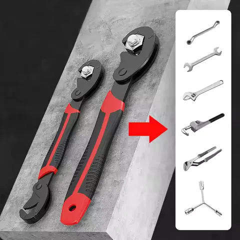Adjustable Portable Wrench Universal Wrench Multifunctional Opening Wrench Adjustable Ratchet Spanner Hand Repair Tools