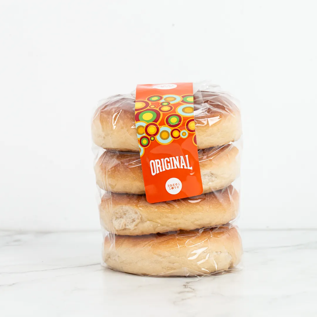 bagel love plain bagels 4 pack