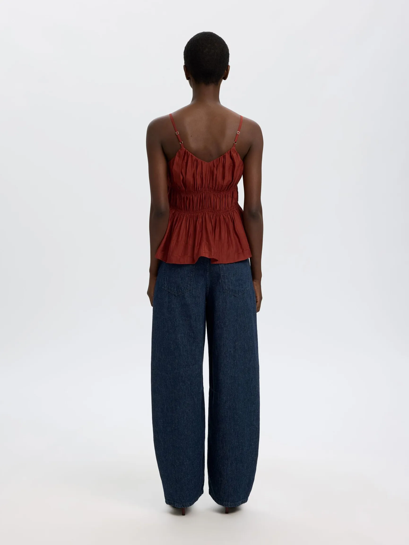 BOMULLSBLANDING LOOSE FIT JEANS