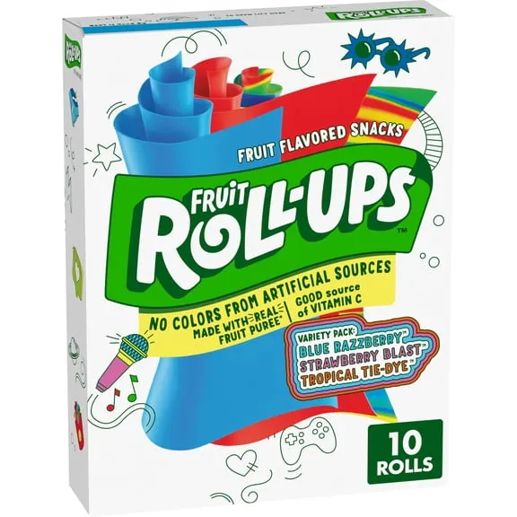 Best seller Fruit Roll-Ups Fruit Flavored Snacks, Gluten Free Variety Pack (10 Count) $2.97
